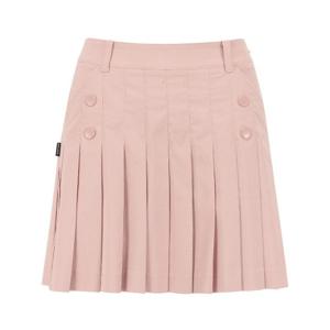 파리게이츠골프스커트 NQC 521D2PC801_PK 여성 로고 버튼 플리츠 큐롯 스커트