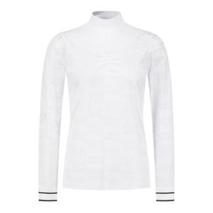 M 파리게이츠골프긴팔티 NQC 521E2TI503_WH 여성 로고 패턴 셔링 긴팔 티셔츠