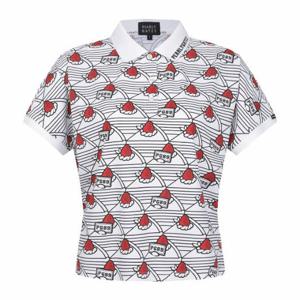 파리게이츠골프반팔티 NQC 521D2TO503_WH 여성 스트로베리 케이크 반팔 칼라 티셔츠