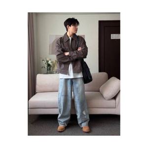 에잇세컨즈 8SECONDS 디스트로이드 팬츠 스카이 블루 265221APDQ 404849