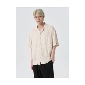 에잇세컨즈 8SECONDS 리넨 블랜드 반소매 셔츠 아이보리 (424565LY60) 424565LY60 405884