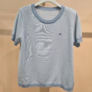 라티움 HC34 신축성좋은스트라이프 숏짧은반팔니트 D2623sw01