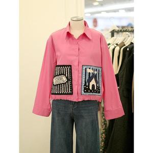 메종블랑쉬 세이브존03 밑단 스트링 티켓 셔츠 블라우스 AQM261JSH208A