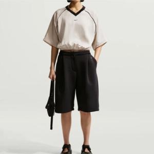 [나이키]나이키 여성 우븐 새틴 숏슬리브 IH1331-072