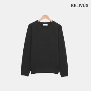 [빌리버스]빌리버스 남성 폴리 브이넥 긴팔 니트 BNBR007