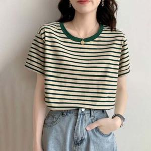 RG25 라운드 스트라이프라운드티 220403 스트라이프