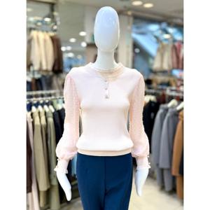 [조이너스]시스루 소매 골지 니트 JAEU4WSL250