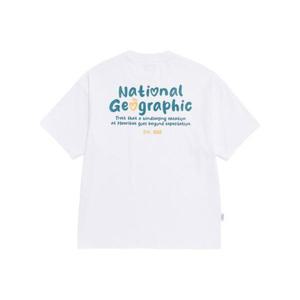 내셔널지오그래픽 NATIONALGEOGRAPHIC N262UTS904 소로나 쿨 스크립트 세미오버핏 반팔 티셔츠 WHITE N262UTS904010 406914