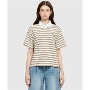 노르디스크 NORDISK 프레피 럭비 폴로 반팔 티셔츠 - W_Pastel Yellow OWM26244Y3 407598