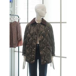 [쥬크] 코듀로이 카라 퀼팅 구스 패딩 점퍼(Z254PSG181) Z254PSG181