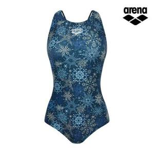 [아레나] 아레나 A5FL1LO13 NVY 스노우크리스탈 여성 U백 실내 원피스 수영복 A5FL1LO13