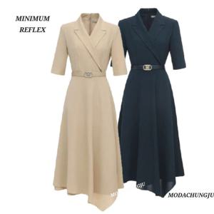 [미니멈]MD 랩 언발 플레어 원피스  MD MYBAWO3140_CJ