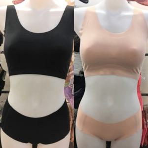 [비너스 란제리] 무봉제 심플 몰드컵 심리스 런닝 브래지어+노라인 팬티 세트 스포츠브라 추천 (VBRS906 VPT6035) VBRPTS906032