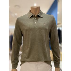 [헤지스 남성] 인터록 긴팔 폴로 셔츠 (HZTS5F302K2) HZTS5F302