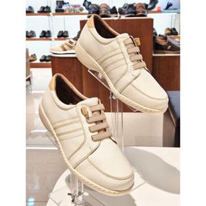 [금강 구두] 랜드로바 여성화 3.5CM굽 와이드형 밴드끈 스니커즈 LANOXH2921WG9 화이트 LANOXH2921WG9