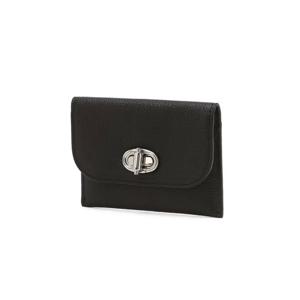 [질스튜어트 핸드백] 질스튜어트 핸드백 (JAWA5F003BK)  블랙 가죽 오브 장식 2단 카드지갑 JAWA5F003 JAWA5F003BK