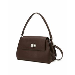 [질스튜어트 핸드백] JABA6F116 AUBE 가죽 오브 장식 크로스백 S 다크브라운 JABA6F116W3