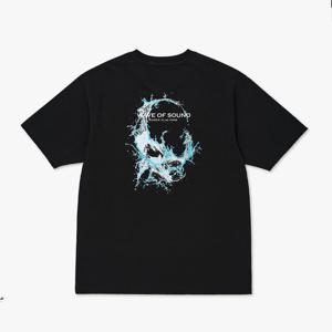 [플랙진]남성 웨이브 오브 사운드 그래픽 반팔 티셔츠 (PWTI3RSL20M)