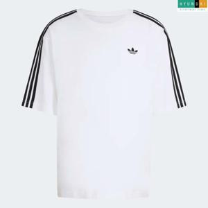 아디다스 현대백화점 [MAN] 아디컬러 3-스트라이프 오버사이즈 티 KD4096 인기반팔티 [현대백화점 쇼핑백 증정]