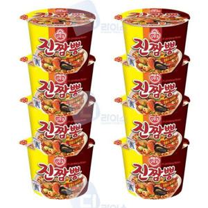 짬뽕의불맛 오뚜기 진짬뽕 큰컵 짬뽕라면 컵라면 큰용기 115g 8개