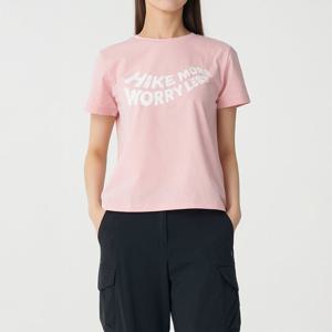 코오롱스포츠  여성 레터링 그래픽 반팔 티셔츠 TVTCM25612SAL