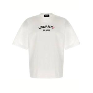 라프리마 디스퀘어드2 루즈 핏 로고 티셔츠 S74GD1268 S23009 100