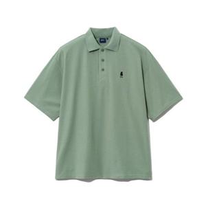 예일 YALE 오버사이즈 퀵 드라이 피케 폴로 셔츠 페일 카키 YEM1PK101AKH 371754