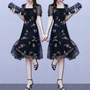 이중망사 7772 나비원피스 원피스 원피스치마 CESS