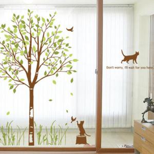 아트박스/꾸밈 is590-나무랑고양이랑_그래픽스티커