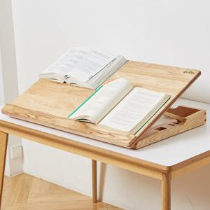 곧은나무 원목 각도조절 보조책상 800 애쉬 5단계