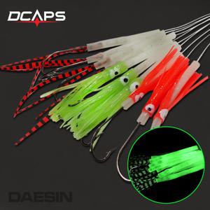 스커트 갈치바늘 야광 꼴뚜기바늘 갈치낚시채비 묶음바늘