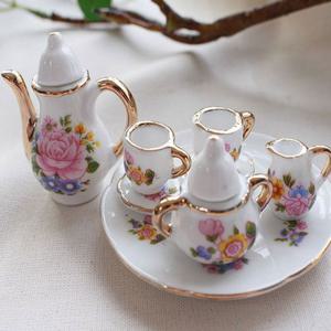 LIH 예쁜 찻잔세트 미니어처 1P 인테리어 소품 홈데코