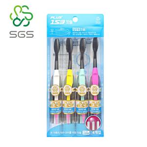 SGS 플러스153 잇몸케어 미세모칫솔 4개입(치간칫솔포함)