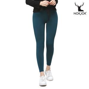 녹족 요가복 필라테스복 엘리사 9부 레깅스 터키블루