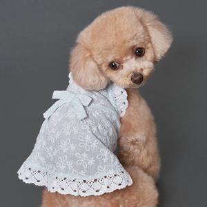 도그아이 반려동물 레이스 코튼 원피스 (DG212)