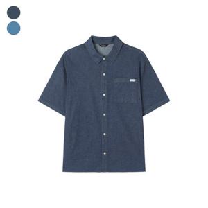 남성 샴브레이 반팔셔츠 KP2W08J2