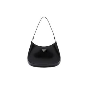Prada프라다 클레오 브러쉬드 레더 숄더백 블랙 1BC499-ZO6-F0002