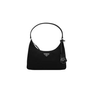 Prada프라다 리에디션 2005 사피아노 트리밍 리나일론 호보백 블랙 1NE204-R064-F0002