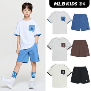 [MLB키즈 공식]26SS 아웃도어 베이직 포켓 레이어드 티셔츠세트 (3color) 7AS1B0863