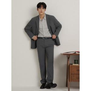 [빈폴멘] 시어서커 솔리드 셋업 스탠다드핏 팬츠  그레이 (BC6321C533)