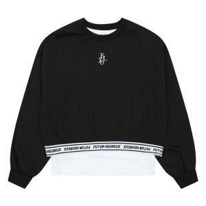 [에꼴리에]MARIO여아 나시 세트 레터링 밴드 티셔츠 24A0757_BK