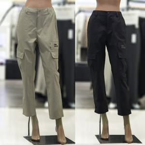 [백화점][지프] 지프 화섬 배기 팬츠 (JR2PTU722) 면바지 공용 남 여 밴딩 로고 카고 봄 자수 가을 면 JR2PTU722