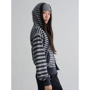 (35635ASM33) [에잇세컨즈] 스트라이프 후드 집업  그레이