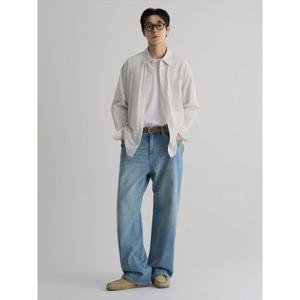 (456321CM5Q) [에잇세컨즈] 경량 에센셜 와이드핏 데님 팬츠  스카이 블루