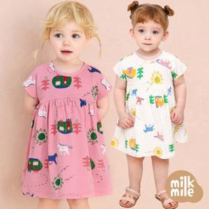 [밀크마일] 단독한정특가 굿핑크캠프원피스