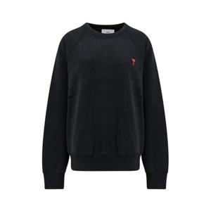 아미 스몰 하트 로고 스웨트셔츠 BFUSW005 747 001 BLACK DOM