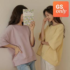 [GS단독-저스트원] 곤더 낙낙한 반팔 맨투맨티 6color, 55~88