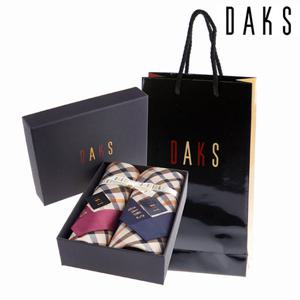 [닥스(손수건)]기본체크 손수건 2매세트 5종 택1