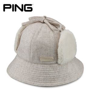 [클럽특가] 핑 겨울 골프모자 여성용 심플 벙거지 베이지