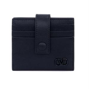 발렌티노 V 로고 플랩 카드지갑 2Y2P0U31 ZQU 0NO